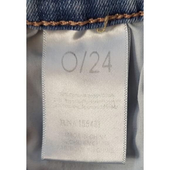 Simple Society Flare Jeans Women Size 0/24 Light Wash Mid Rise - Picture 8 of 10